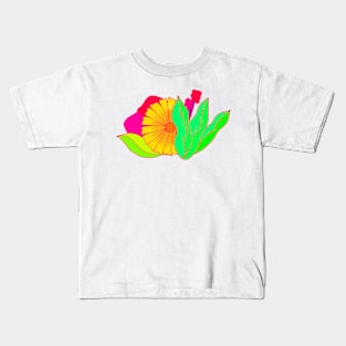 Flower daisy margarita cute happy Kids T-Shirt